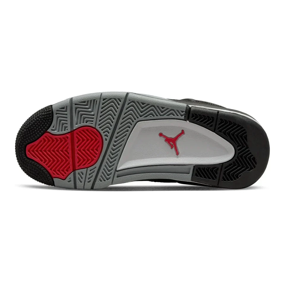 Jordan GS Retro 4 Black Canvas Air 0721